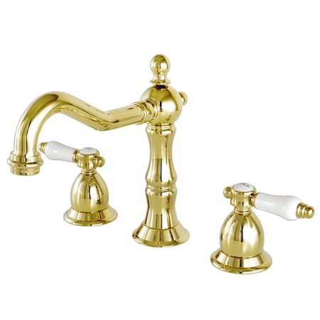 KS1972BPL 8 Widespread Bathroom Faucet, Polished Brass